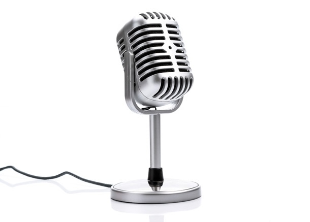 Microphone on a theatre stage