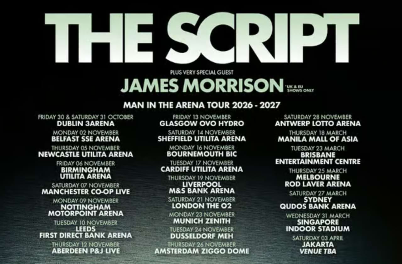 Dates announced for The Script