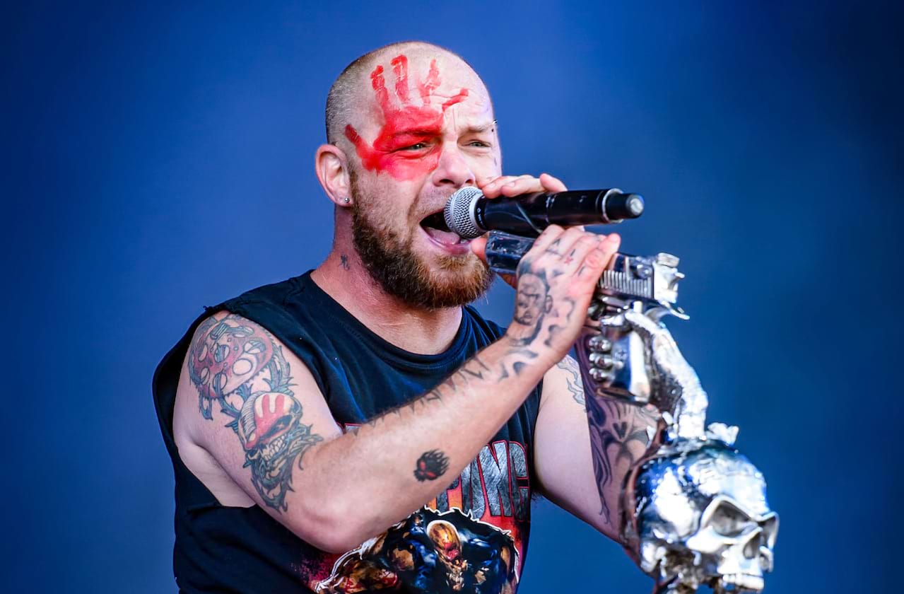 Five Finger Death Punch at Cellairis Amphitheatre at Lakewood