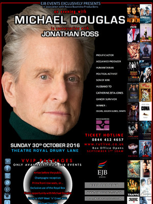 An Evening With Michael Douglas at Theatre Royal Drury Lane