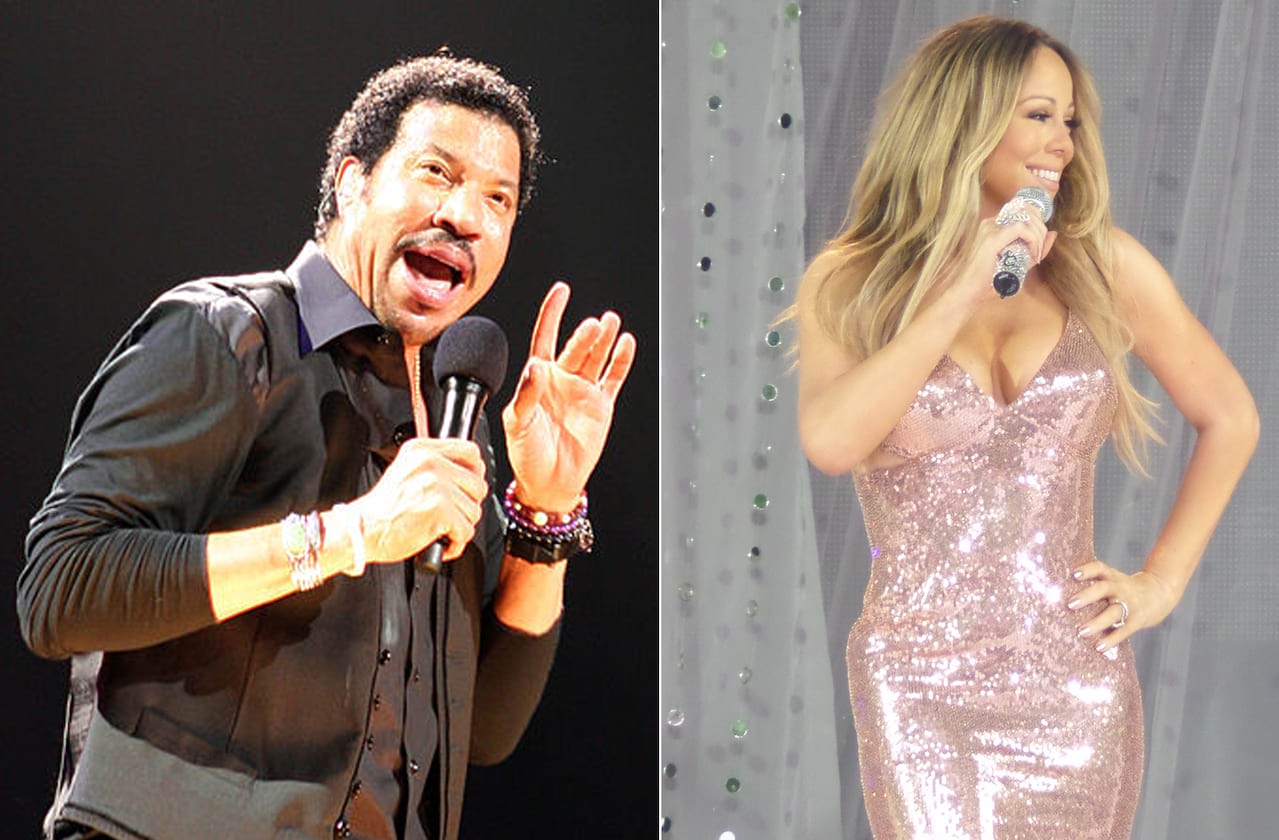 Lionel Richie with Mariah Carey