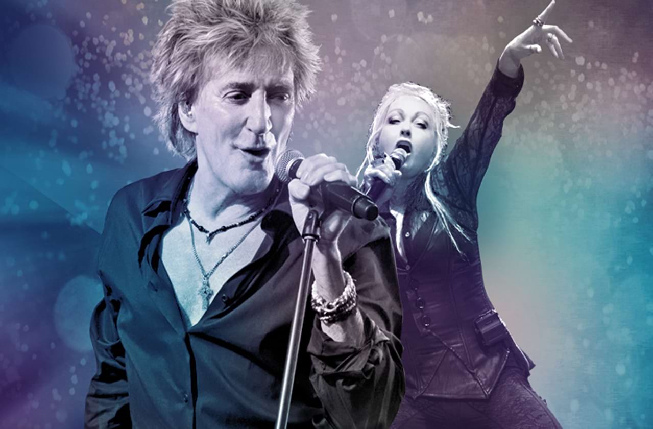 Rod Stewart and Cyndi Lauper