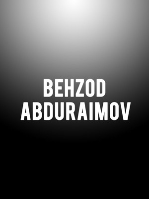 Behzod Abduraimov at Isaac Stern Auditorium
