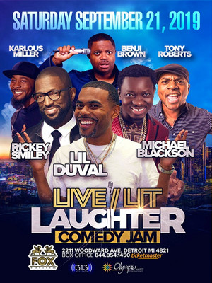 Fox Theatre, Detroit, MI - Live, Lit and Laughter Comedy Jam, Avril ...