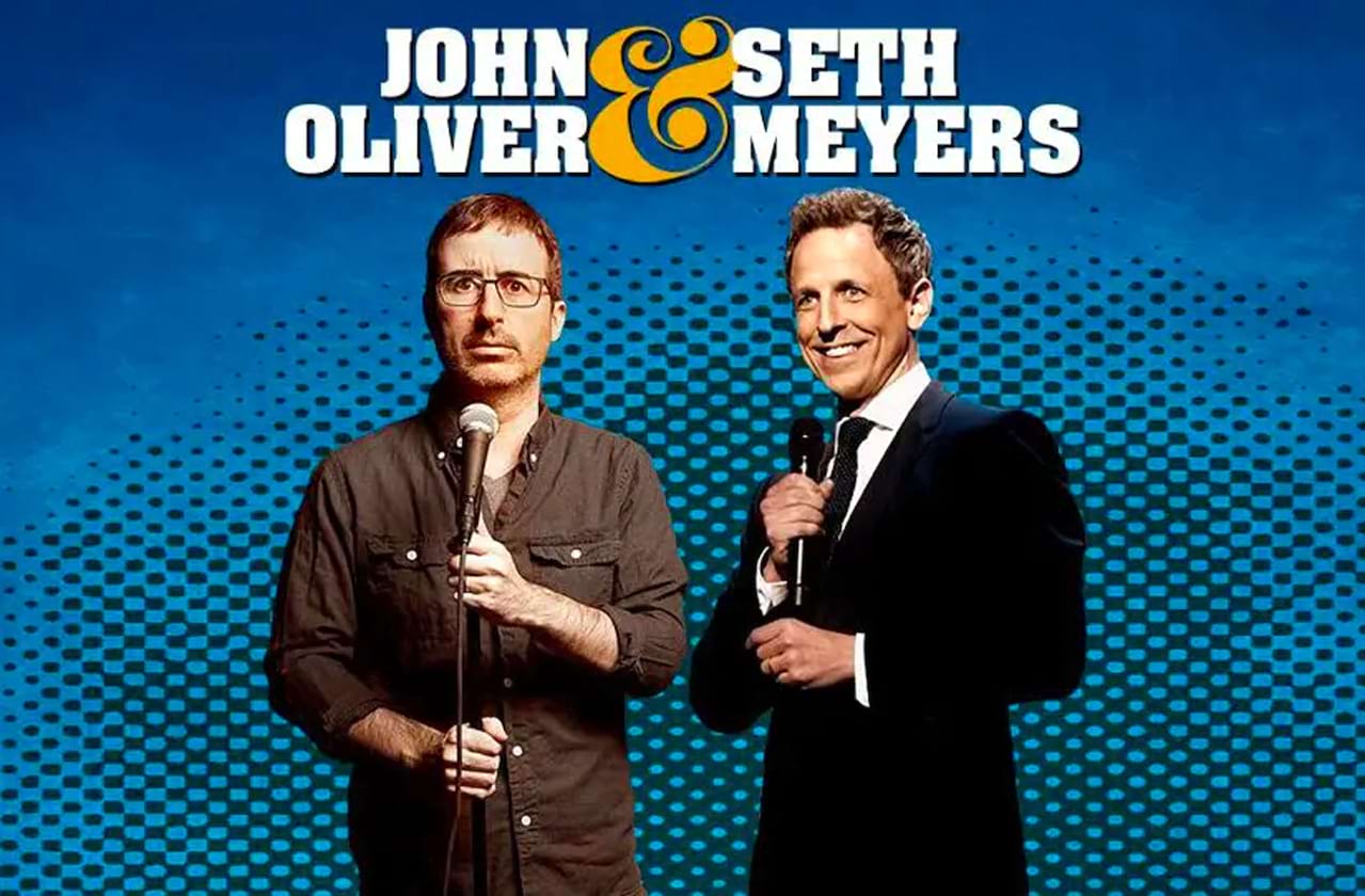 John Oliver and Seth Meyers at Beacon Theater