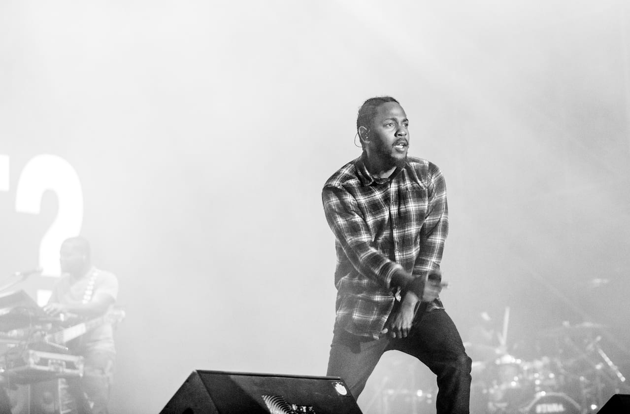 Kendrick Lamar and SZA at Mercedes-Benz Stadium