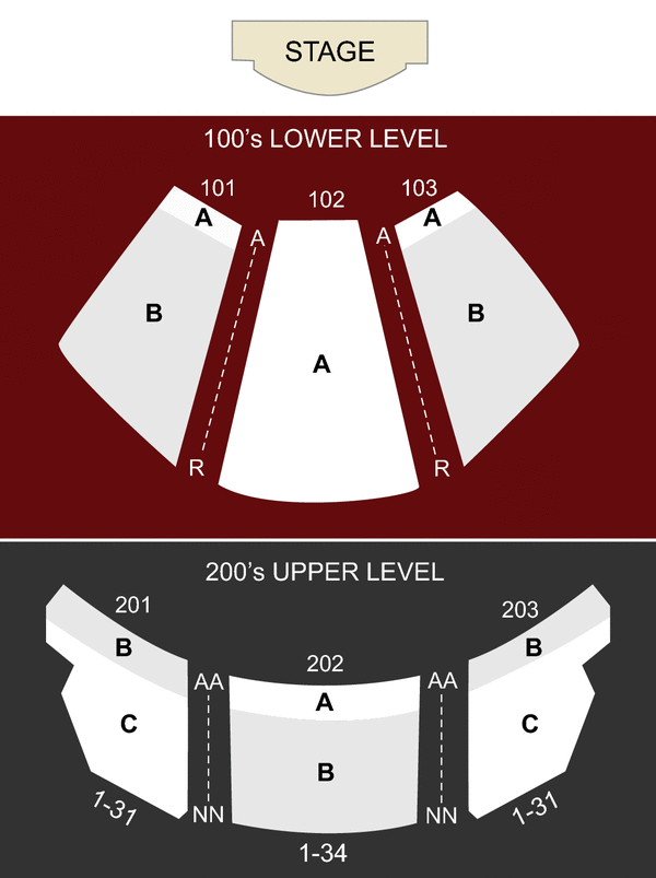 KA Theatre Seating Chart