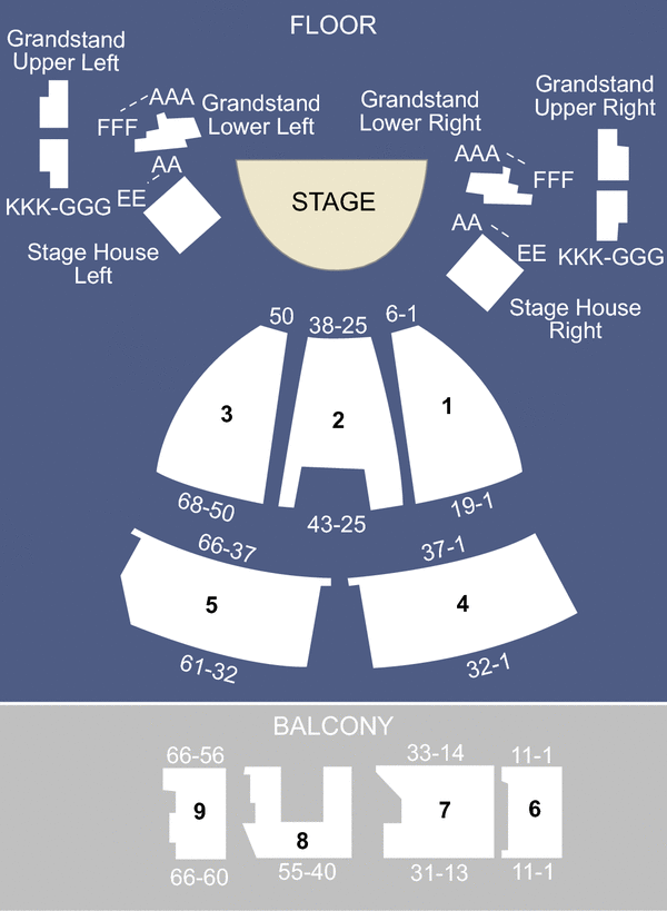 LVH Theater Seating Chart
