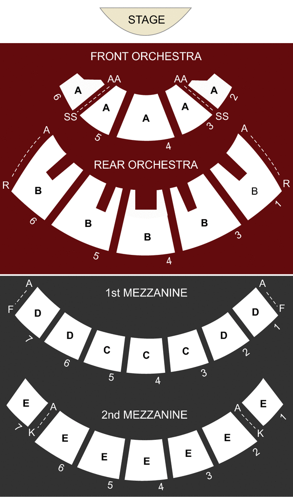 The Colosseum at Caesars, Las Vegas, NV - Seating Chart ...