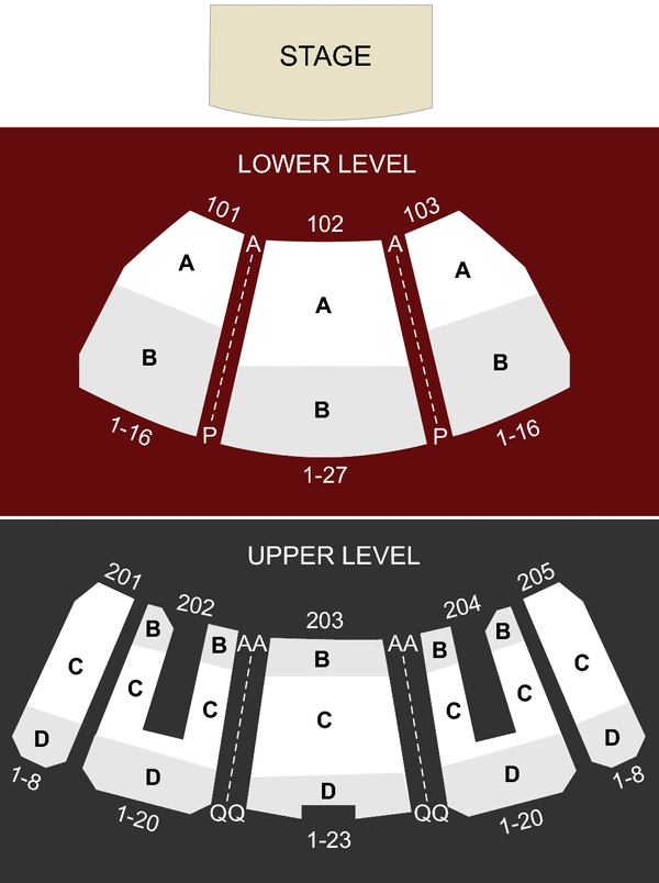 Luxor Theater Seating Chart
