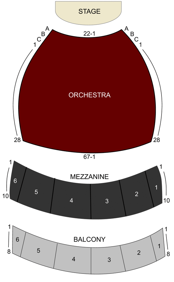 Long Beach Terrace Theater Seating Chart