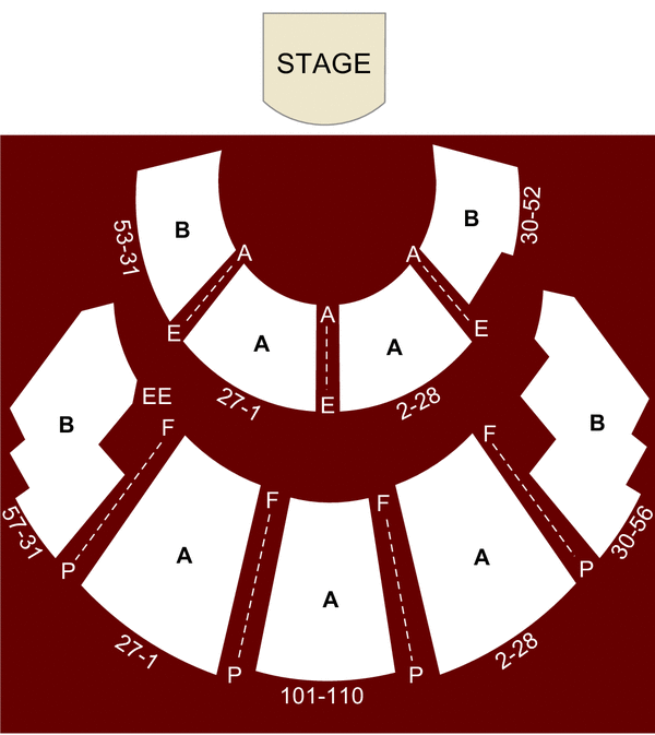 Mark Taper Forum, Los Angeles, CA - Seating Chart & Stage ...