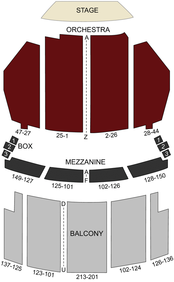 Orpheum Theater Seating Chart