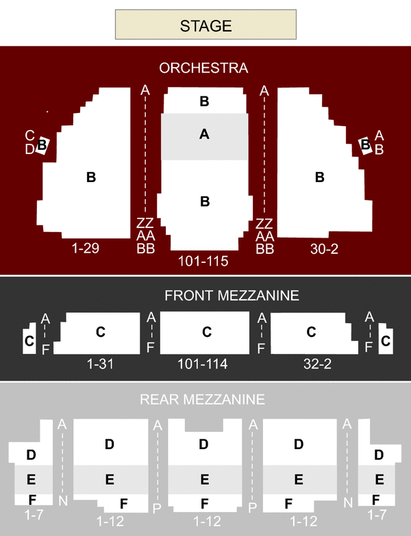 Forrest Theater Seating Chart