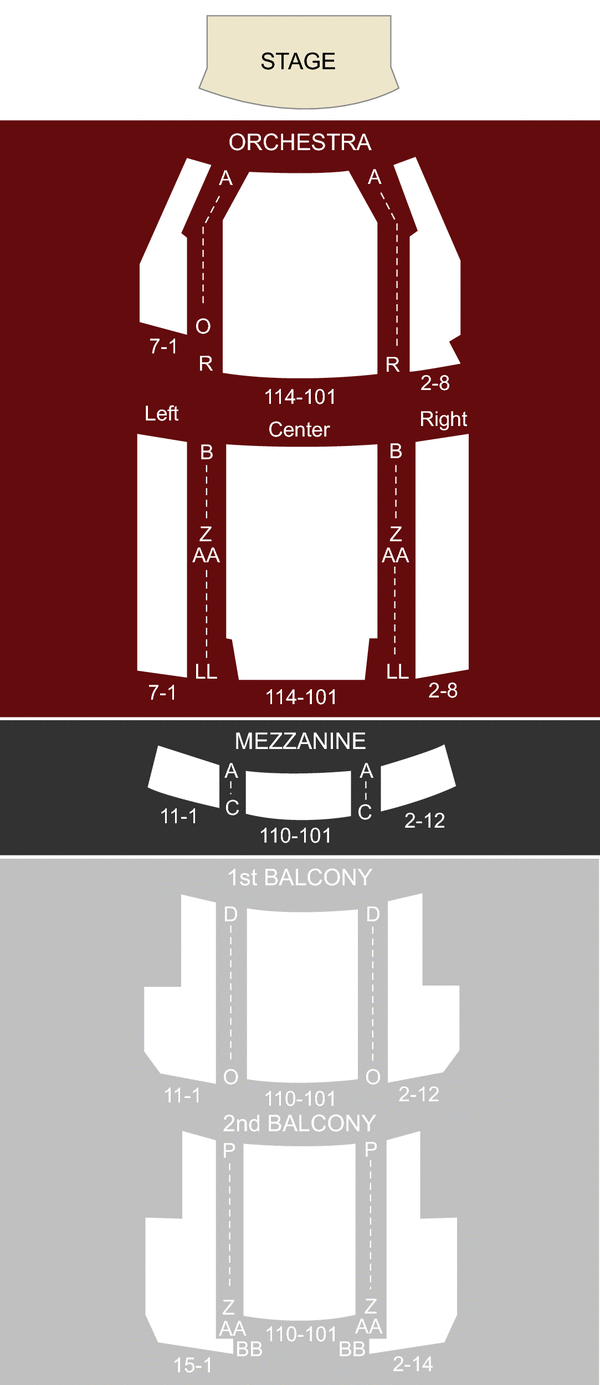 Berklee Performing Arts Center, Boston, MA Seating Chart & Stage
