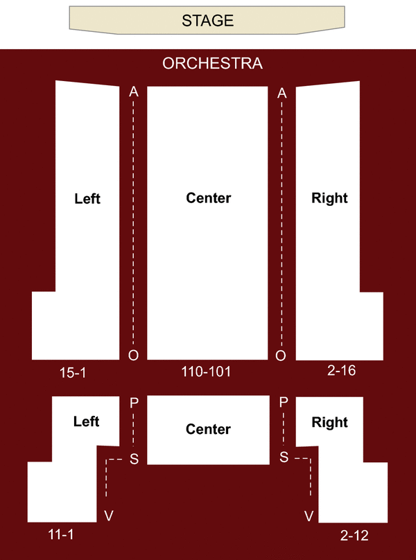 Colony Theater Seating Chart