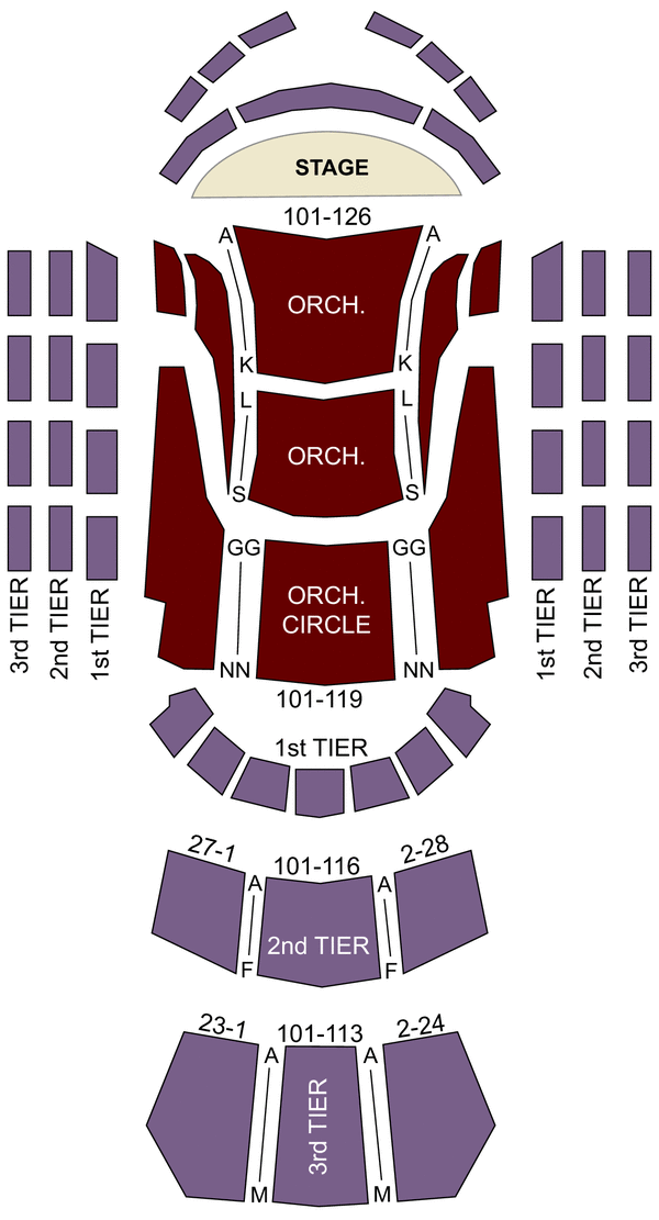 Knight Concert Hall, Miami, FL Seating Chart & Stage Miami Theater