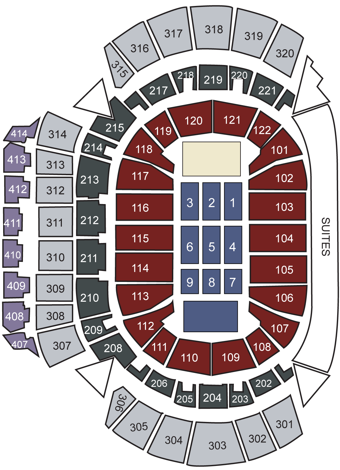 Philips Arena, Atlanta, GA Seating Chart & Stage