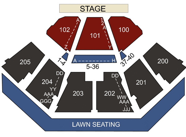 Dallas Seating Chart