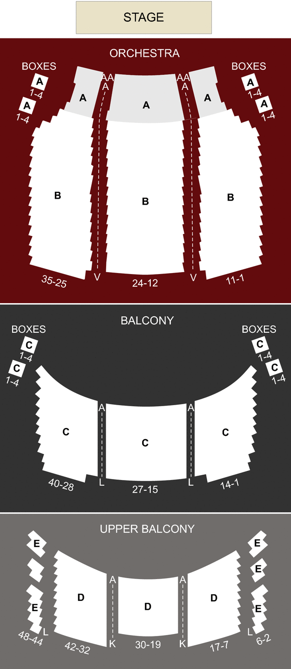 The Ed Mirvish Theatre Seating Chart