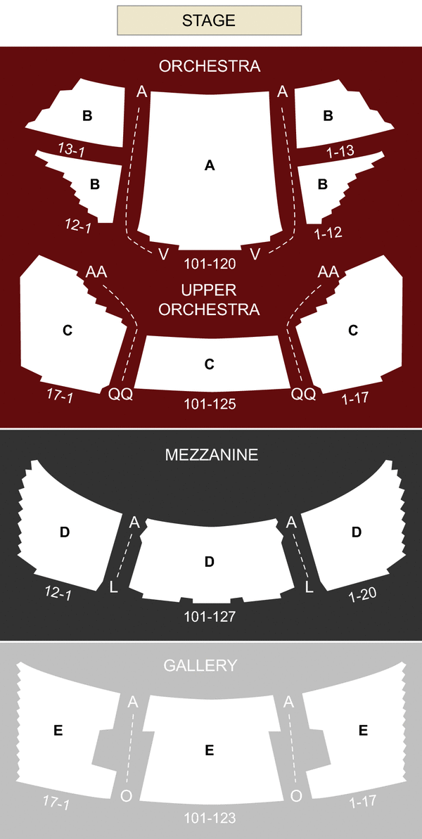 Hobby Center Sarofim Hall Seating Chart