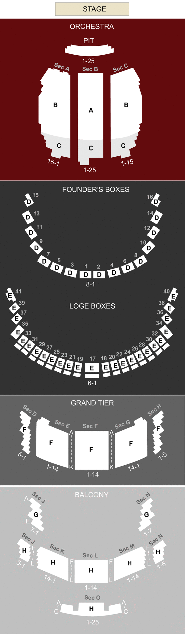 Houston Ballet Nutcracker Seating Chart