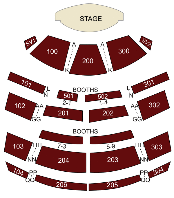 downstream casino pavilion seating chart