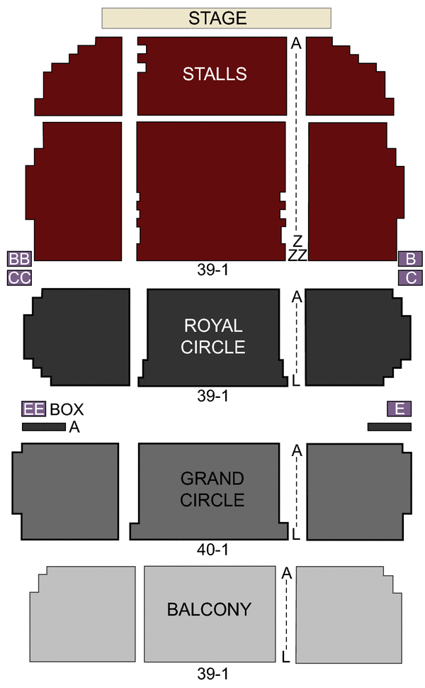 Theatre Royal Drury Lane Seating Chart