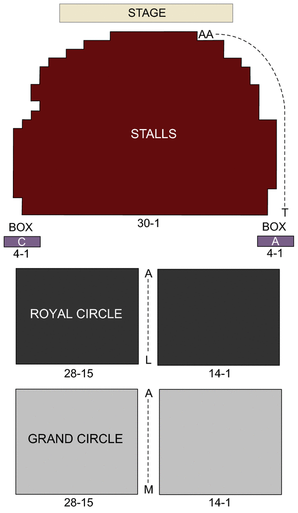 Piccadilly Theatre Seating Chart