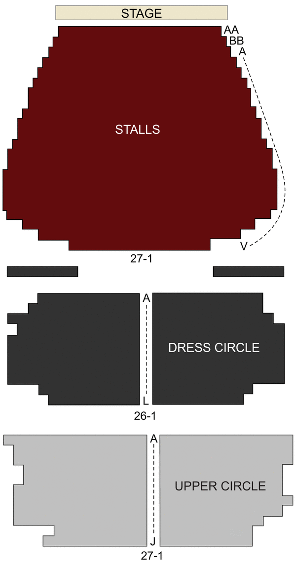 Queens Theatre Seating Chart