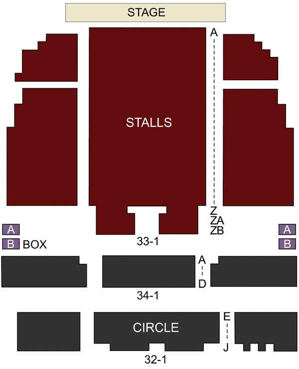 Peacock Theatre Seating Chart