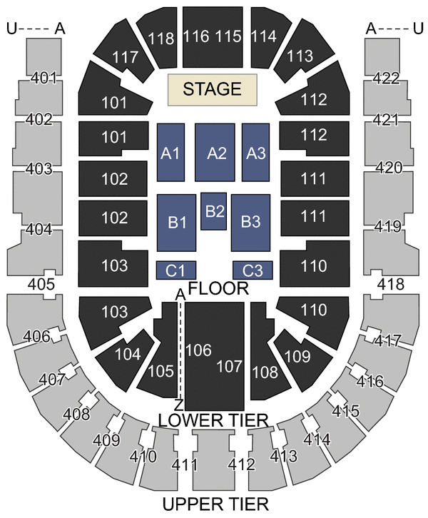 O2 Arena Seating Chart