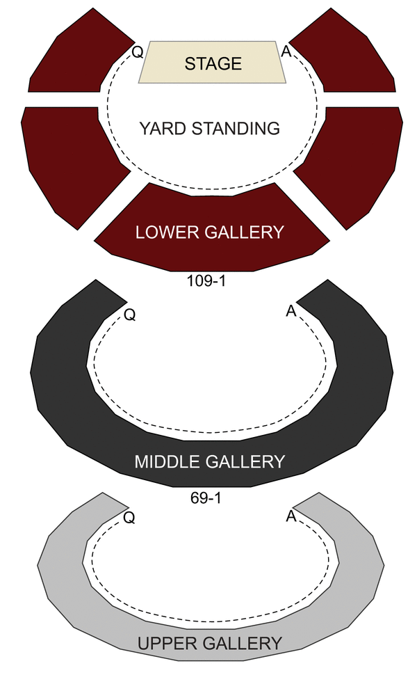 Shakespeares Globe Theatre Seating Chart