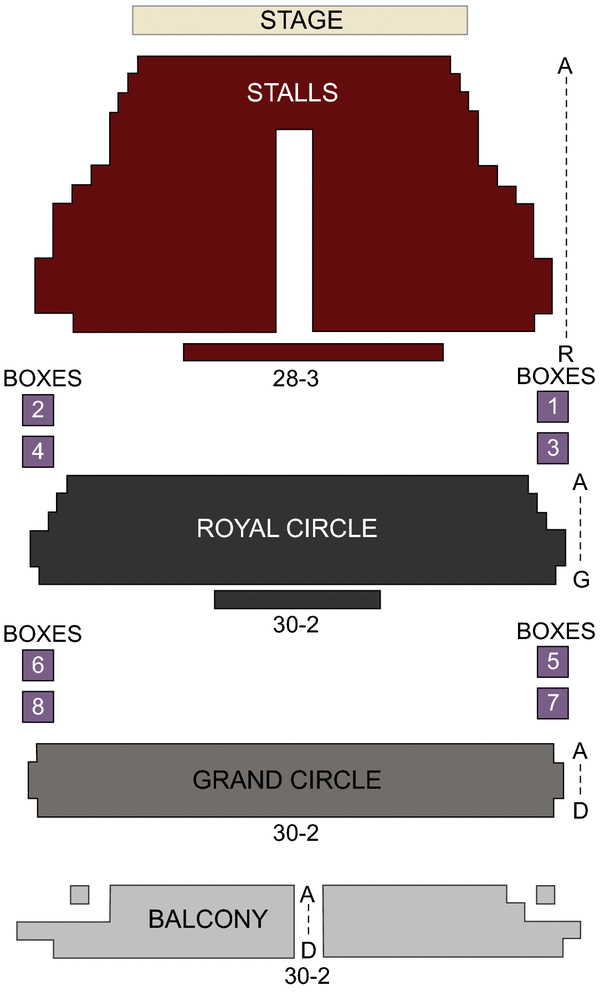 Wyndhams Theatre Seating Chart