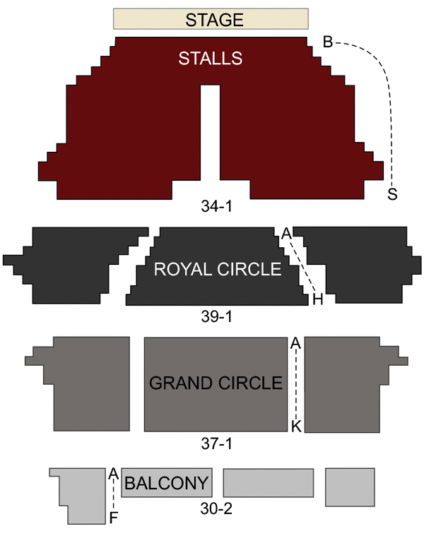 Her Majestys Theatre Seating Chart