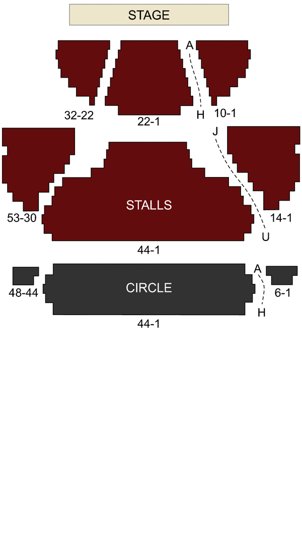 New London Theatre Seating Chart