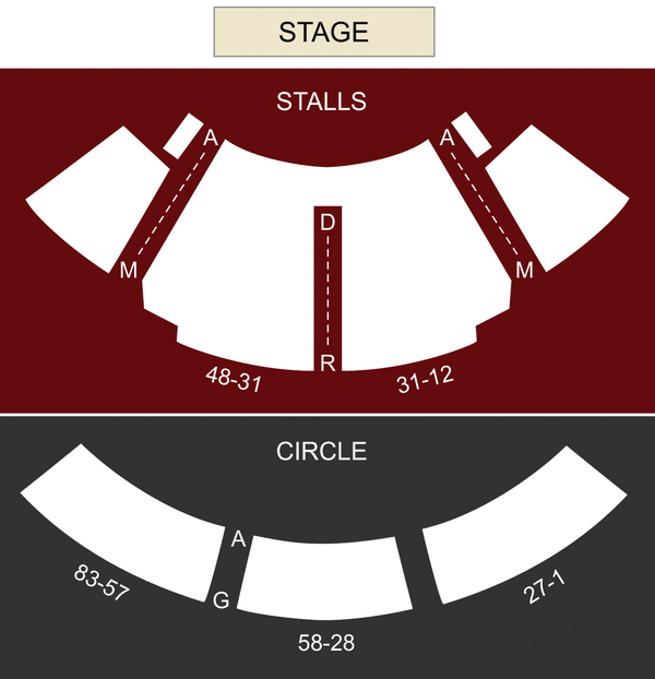 National Theatre, Olivier Seating Chart