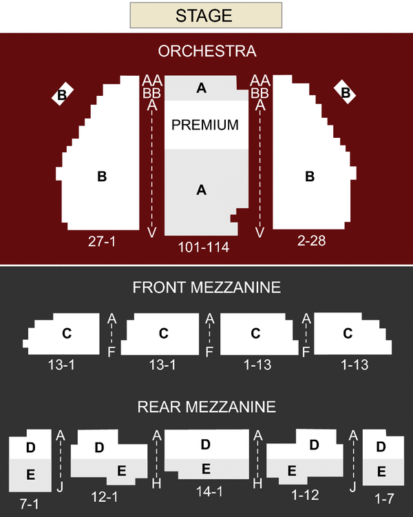 Imperial Theater Seating Chart
