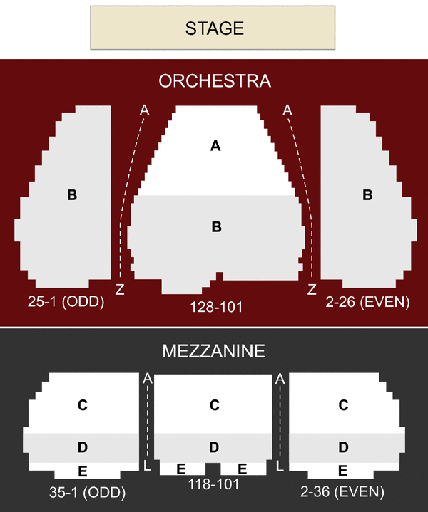 Marquis Theater, New York, NY - Seating Chart & Stage - New ...