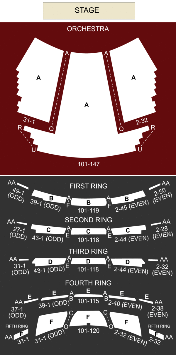 David H Koch Theater Seating Chart