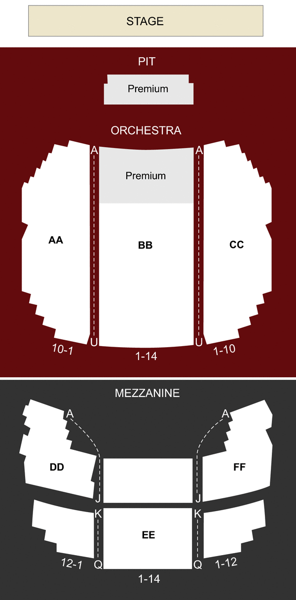 Wortham Center Cullen Theater Seating Chart
