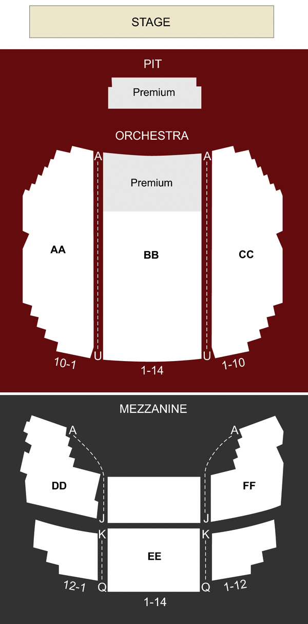 Seating Chart Wortham Center Houston