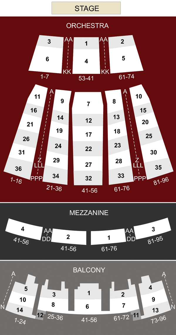 Sony Theatre Toronto Seating Chart