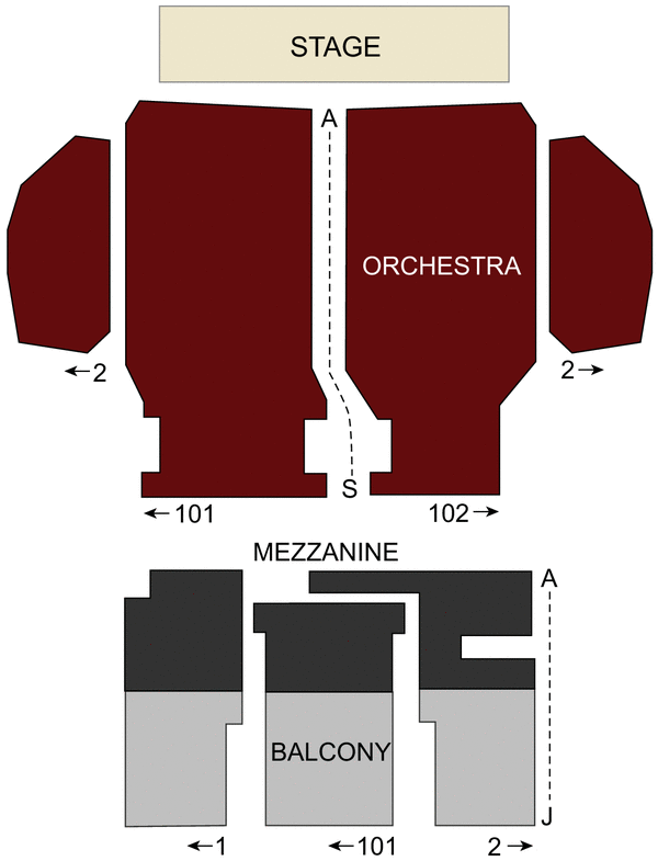 Post Street Theater Seating Chart