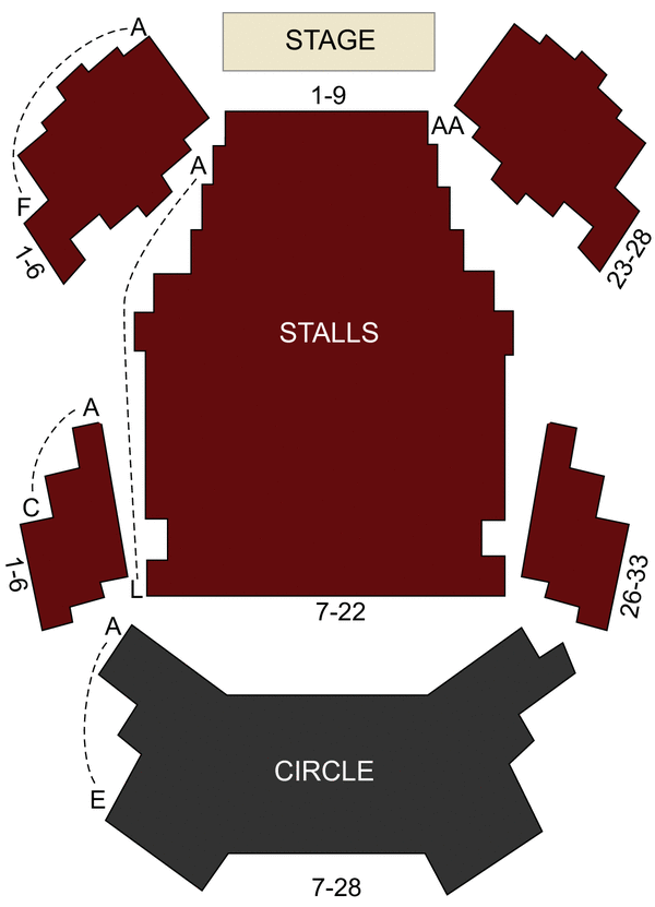 Almeida Theatre Seating Chart