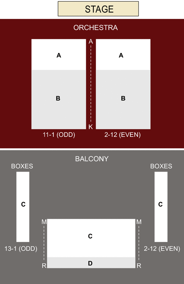47th Street Theater Seating Chart