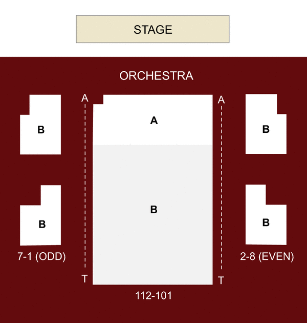 Westside Theater Upstairs Seating Chart