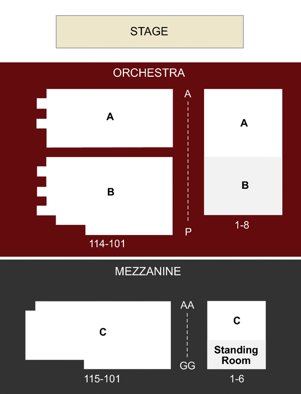 Minetta Lane Theater Seating Chart