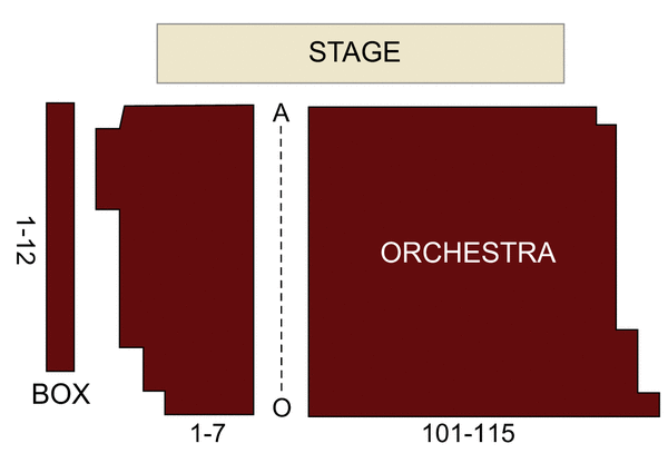 Second Stage Theatre Midtown - Tony Kiser Theatre Seating Chart