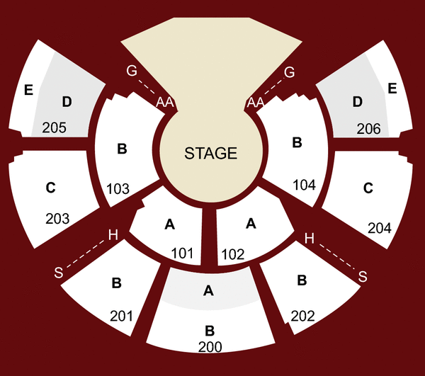 drawn to life cirque seating chart